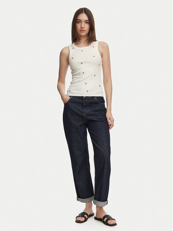 Vero Moda Vero Moda Topiņš Naja 10341964 Balts Slim Fit