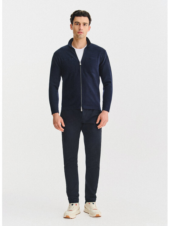 Pako Lorente Pako Lorente Sweter P25WF-2X-013 Granatowy Classic Fit