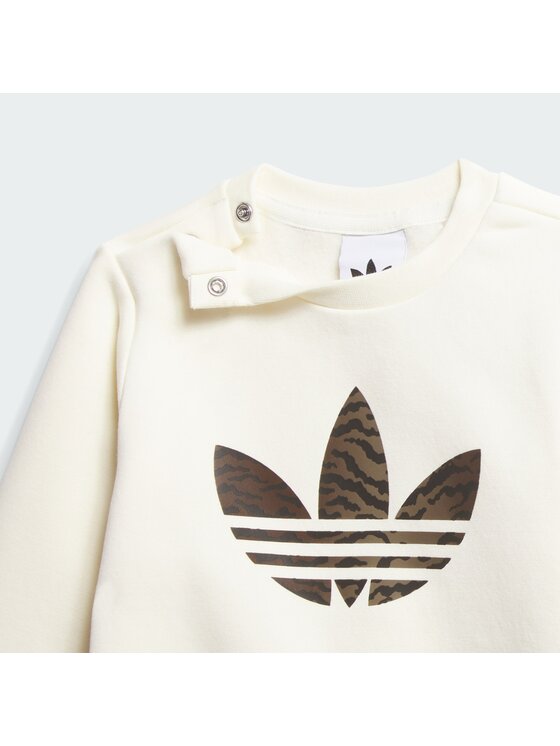 adidas adidas Treniņtērps KD5824 Bēšs Loose Fit