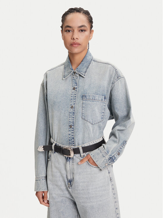 Miss Sixty Miss Sixty traper košulja 6S1XJ49500 Plava Loose Fit