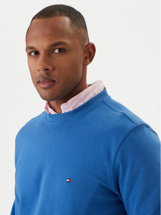 Tommy Hilfiger Tommy Hilfiger Pulóver Essential MW0MW37237 Kék Regular Fit