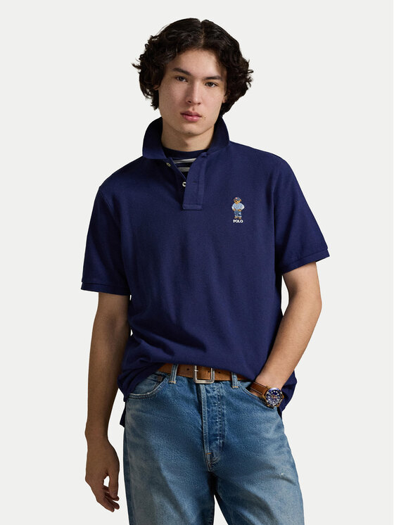 Polo Ralph Lauren Tricou polo 710B14620001 Bleumarin Classic Fit