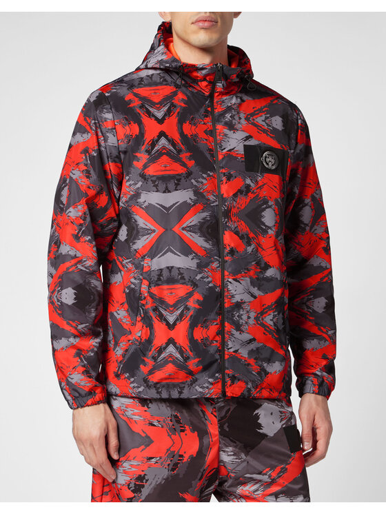 Plein Sport Plein Sport Giacca a vento 7339 Arancione Regular Fit