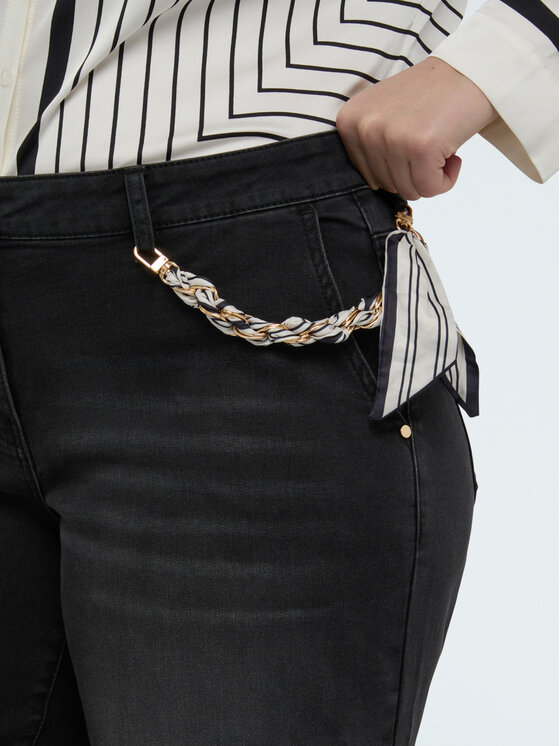 Fiorella Rubino Fiorella Rubino Jeansy P480T005227N033 Czarny Regular Fit