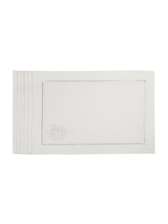 Roseberry Home Roseberry Home Podkładka na stół Jingle Bells Silverline Srebrny