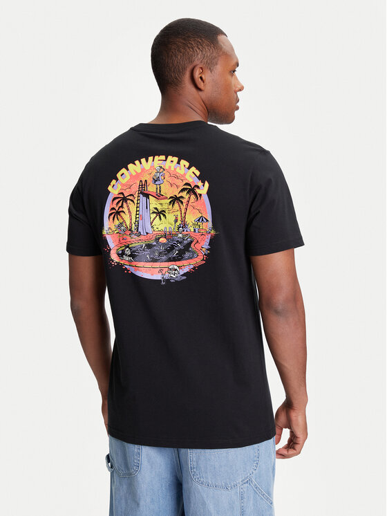 Converse Converse T-shirt Skeleton Party 10027726-A01 Nero Regular Fit