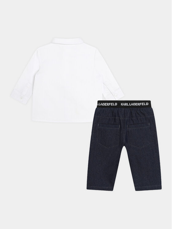 Completo camicia e pantaloni di tessuto Karl