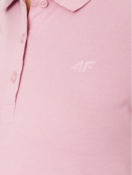 4F 4F Polokošeľa 4FWSS24TPTSF132 Ružová Slim Fit