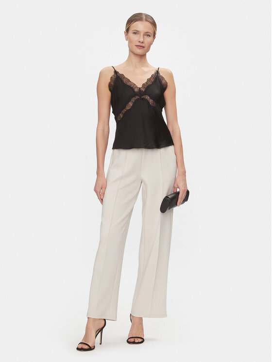 Vero Moda Vero Moda Hlače 10296830 Écru Relaxed Fit