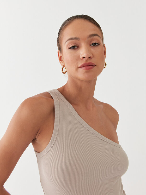 Gestuz Gestuz Top Drew 10906258 Béžová Slim Fit