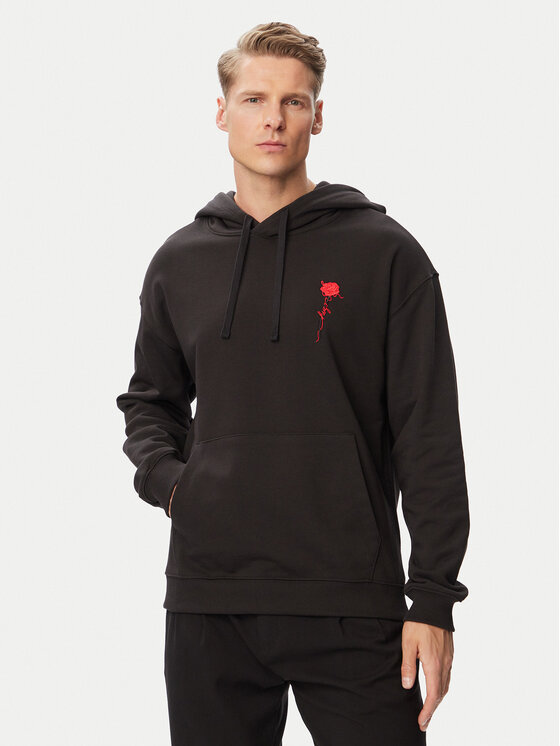 HUGO Hanorac Diflow 50574451 Negru Relaxed Fit