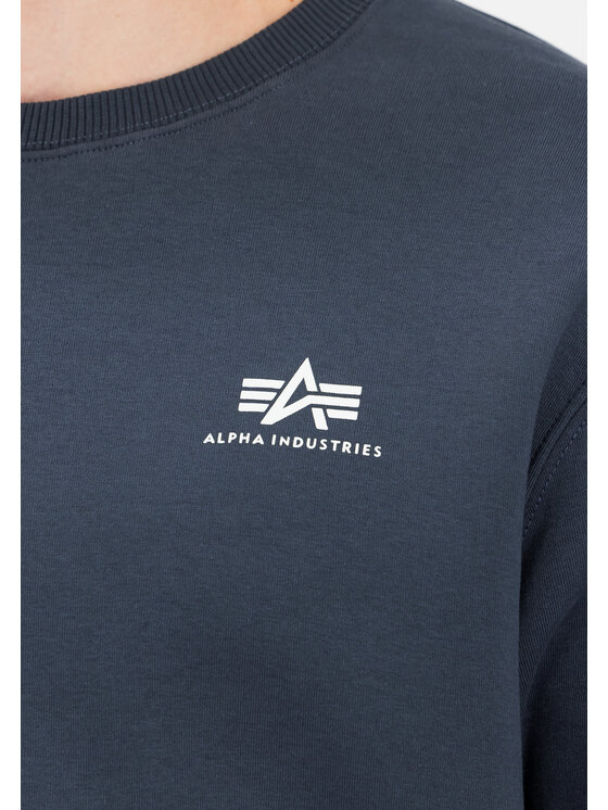 Alpha Industries Alpha Industries Bluza Basic Small Logo Sweatshirt Fioletowy Regular Fit