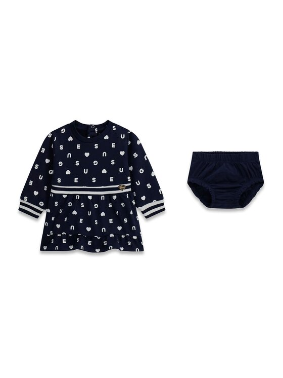Guess Kids Guess Kids Sukienka codzienna 183604 Niebieski Classic Fit