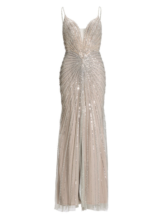 Hey Kyla Hey Kyla Rochie de seară 5AK024HK Argintiu Regular Fit