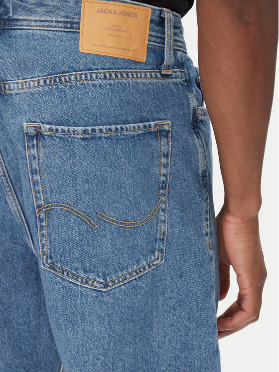 Jack&Jones Jack&Jones Pantaloni scurți de blugi Alex 12269532 Albastru Baggy Fit