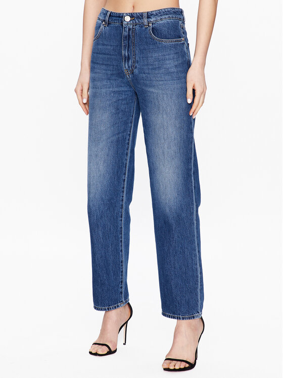 PINKO Pinko Jeansy Barbra 100218 A0FJ Tmavomodrá Boyfriend Fit