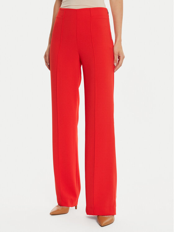 Morgan Morgan Pantaloni di tessuto 241-PBARY Arancione Straight Fit