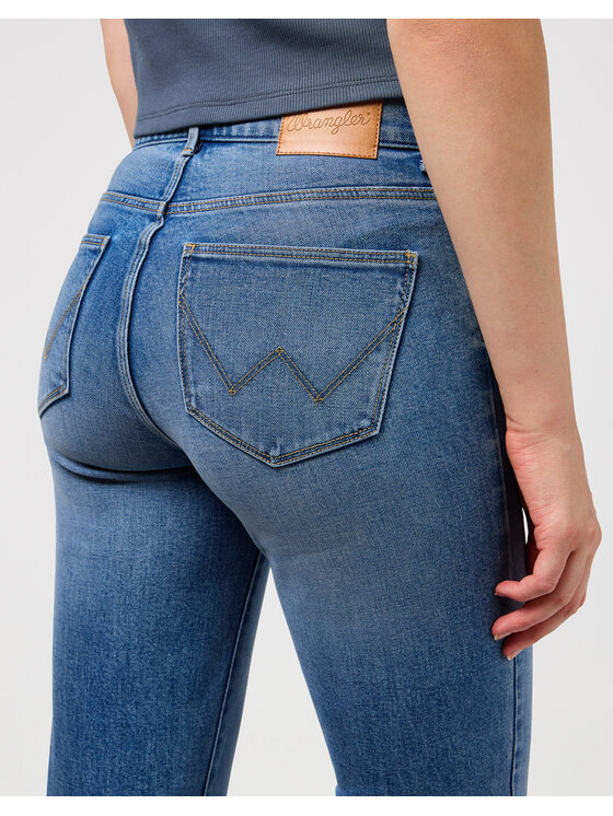Wrangler Wrangler Jeansy STRAIGHT Niebieski Straight Leg