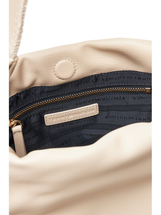 Tommy Hilfiger Tommy Hilfiger Torebka Th Soft Summer Bucket AW0AW17540 Beżowy