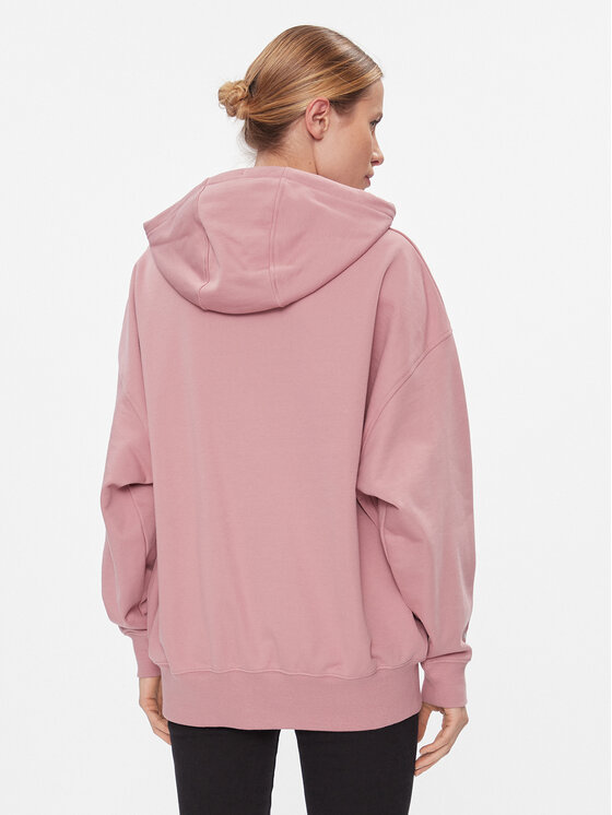 Converse Converse Bluză Os Wordmark Fz Hoodie 10024532-A07 Roz Regular Fit