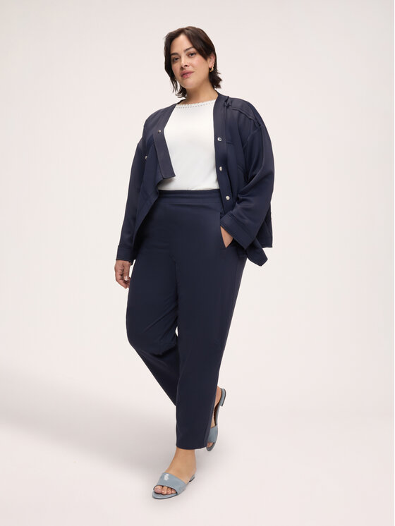 Fiorella Rubino Fiorella Rubino Pantaloni di tessuto P048E000081N034 Blu Regular Fit