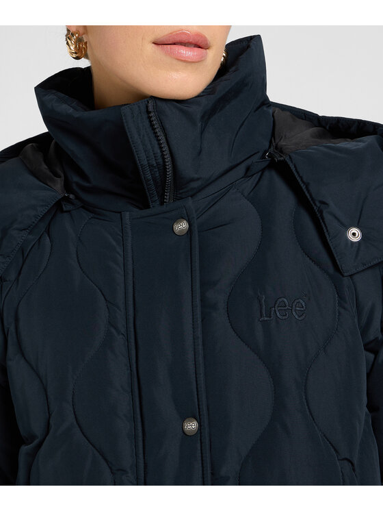 Lee Lee Kurtka puchowa 112371005 Czarny Regular Fit