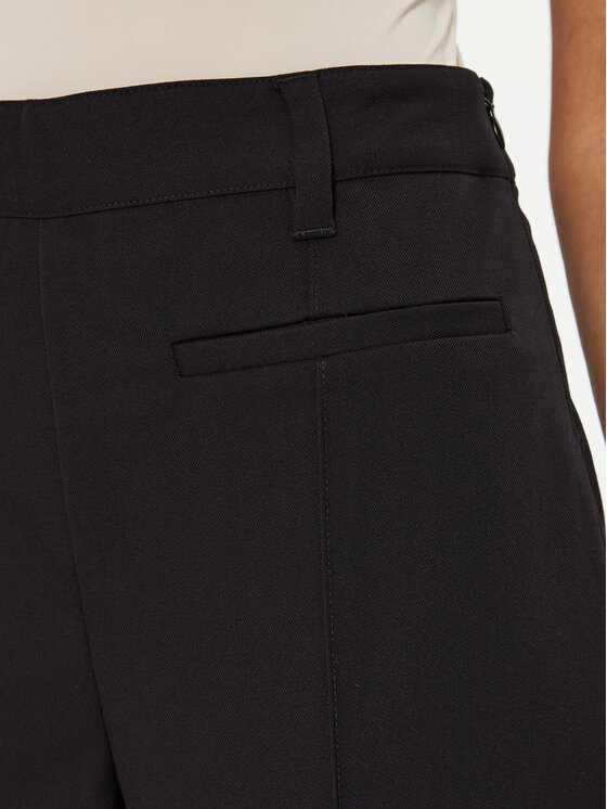 Gestuz Gestuz Spodnie materiałowe 10908149 Czarny Wide Leg