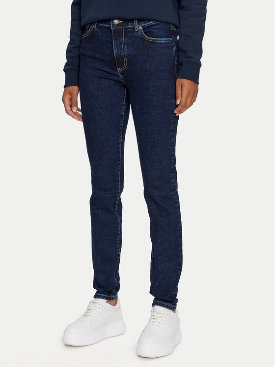 Guess Jeans Džinsi W4YA92 D5CB1 Tumši zils Skinny Fit