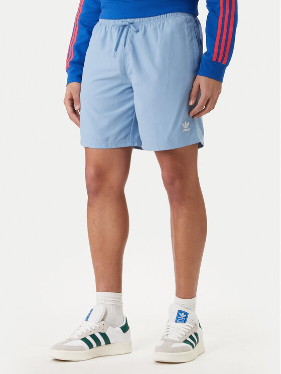 adidas Szorty kąpielowe adicolor 3-Stripes JX5017 Błękitny Regular Fit