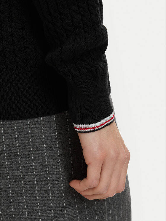 Beverly Hills Polo Club Beverly Hills Polo Club Sweater P-SS26W-M537390BLK Fekete Regular Fit