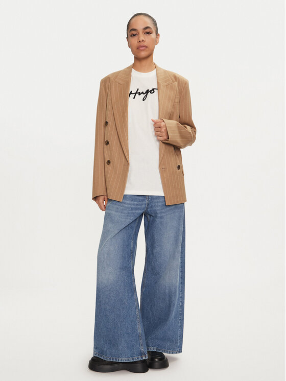 HUGO HUGO T-krekls 50528585 Balts Regular Fit