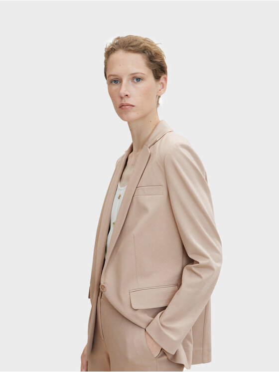Tom Tailor Tom Tailor Pintsak 1032858 Beež Regular Fit