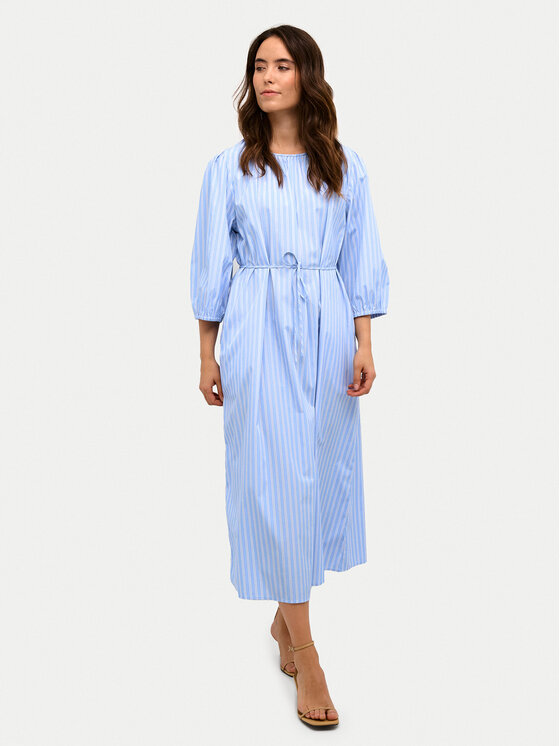 Kaffe Kaffe Sukienka koszulowa Mackie 10508856 Niebieski Relaxed Fit