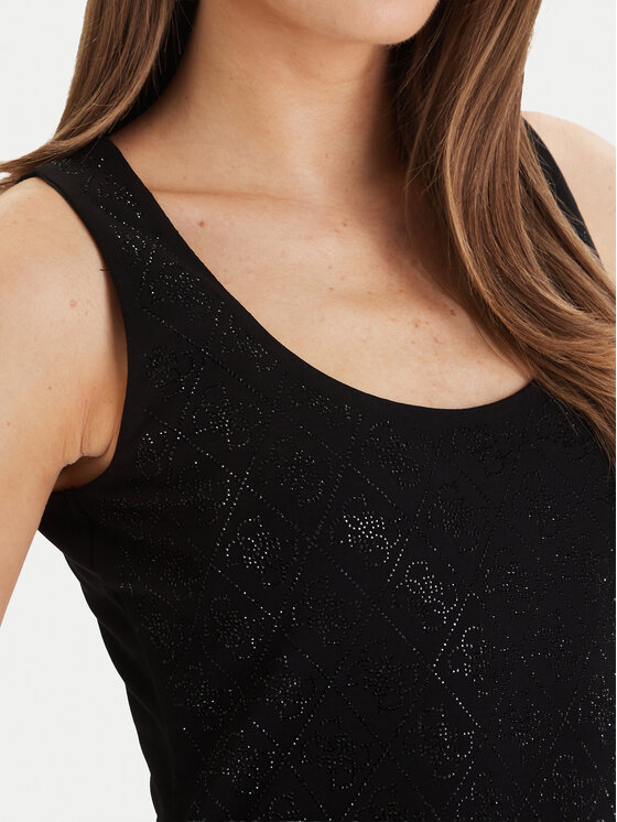 Guess Guess Top W6GP10 K2932 Nero Regular Fit
