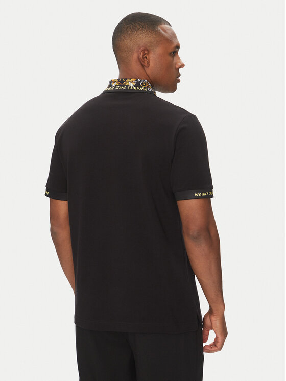 Versace Jeans Couture Versace Jeans Couture Polo 78GAGT04 Czarny Regular Fit