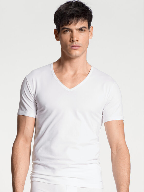 Calida Calida T-Shirt 14590 Biały Regular Fit