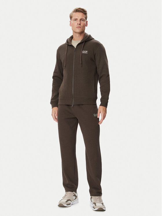 EA7 Emporio Armani EA7 Emporio Armani Spodnie dresowe 7M002235 AF21822 U6027 Brązowy ciemny Regular Fit