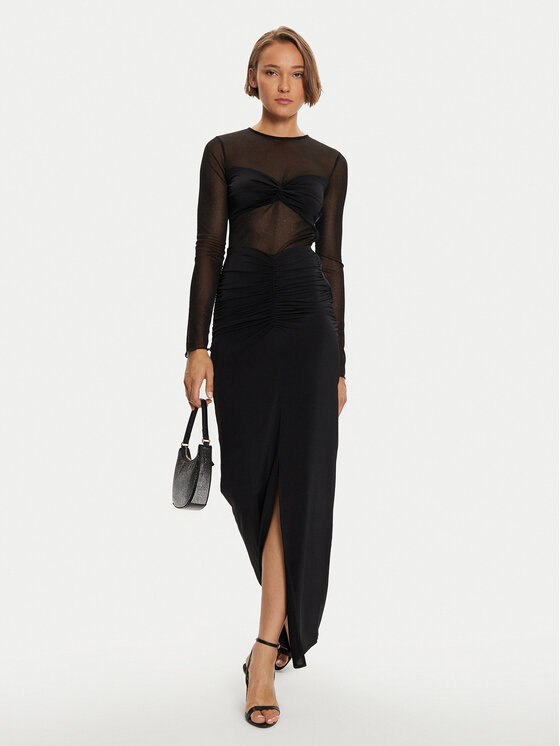 Simona Corsellini Simona Corsellini Sukienka wieczorowa A24CEAB060 Czarny Slim Fit