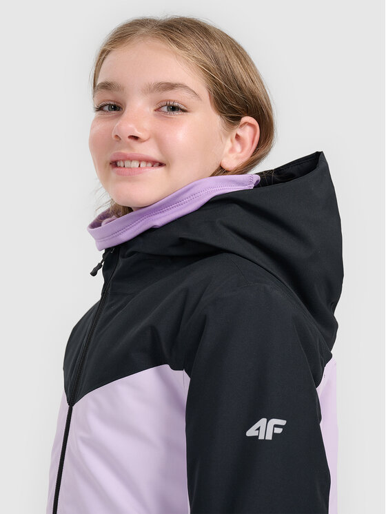 4F 4F Kurtka narciarska BASIC SKI Fioletowy jasny Regular Fit