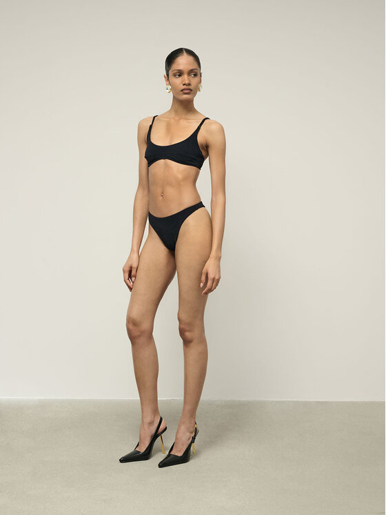 La Mania La Mania Top AURORA Czarny Classic Fit