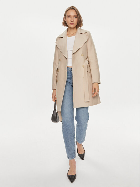Morgan Morgan Cappotto di transizione 241-GELOMA Beige Regular Fit