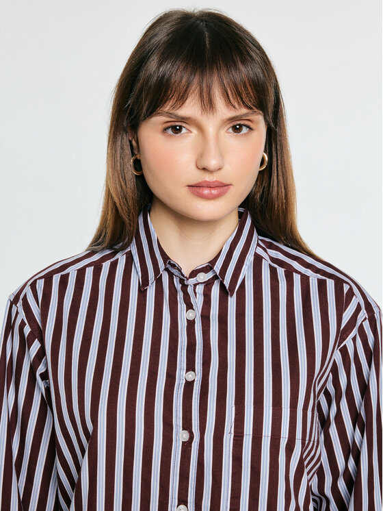BIG STAR BIG STAR Koszula TINISA Bordowy Comfort Fit