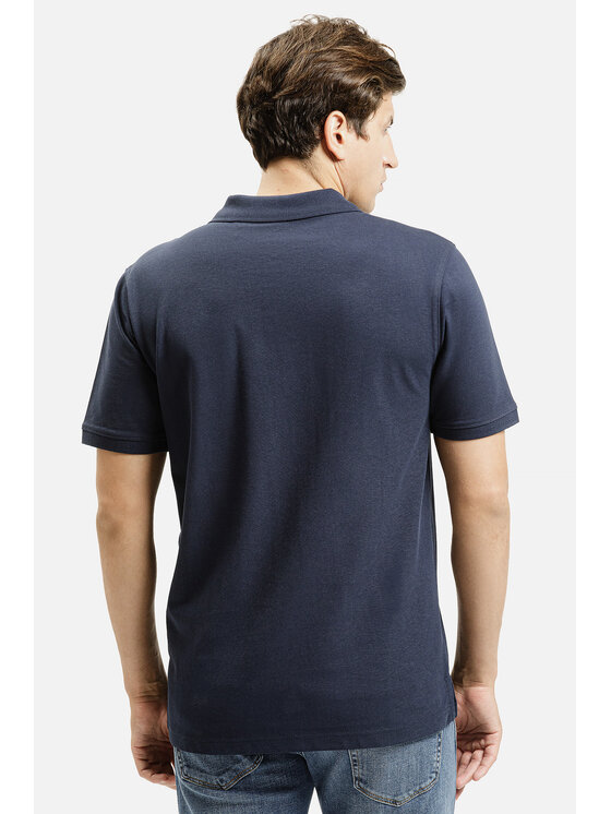 Cross Jeans Cross Jeans Polo 16146-001 Granatowy Regular Fit