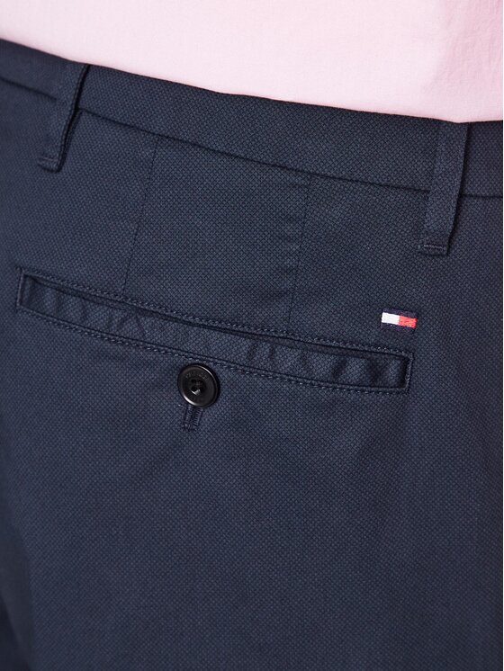 Tommy Hilfiger Chinos Denton MW0MW28636 Dunkelblau Straight Fit 