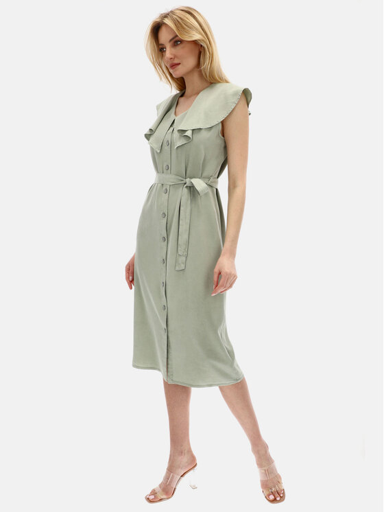 Red Button Red Button Sukienka codzienna 2850.MIRA.PISTACJA Zielony Regular Fit