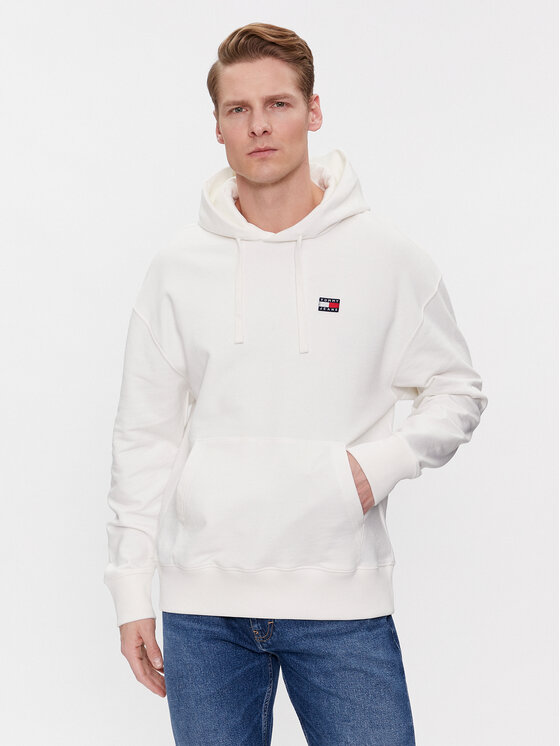 Tommy Jeans Tommy Jeans Pulóver DM0DM16369 Fehér Relaxed Fit