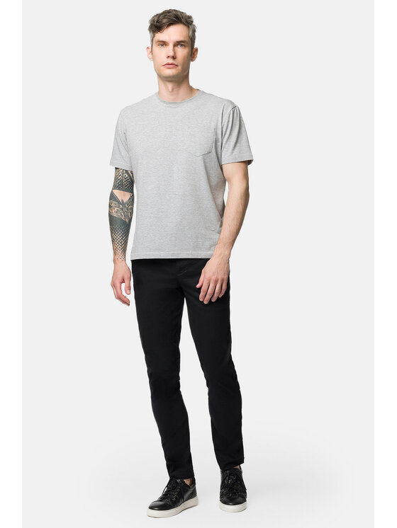 Lancerto Lancerto Spodnie materiałowe Nelson SP082123000011 Czarny Slim Fit