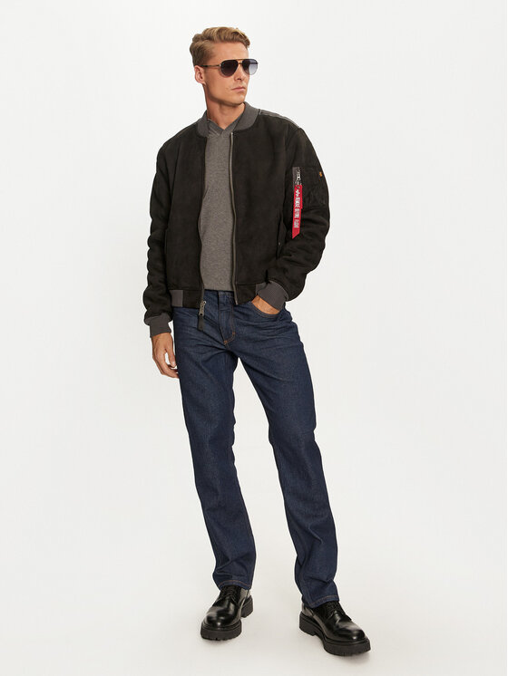 Alpha Industries Alpha Industries Яке бомбър 148122 Черен Regular Fit
