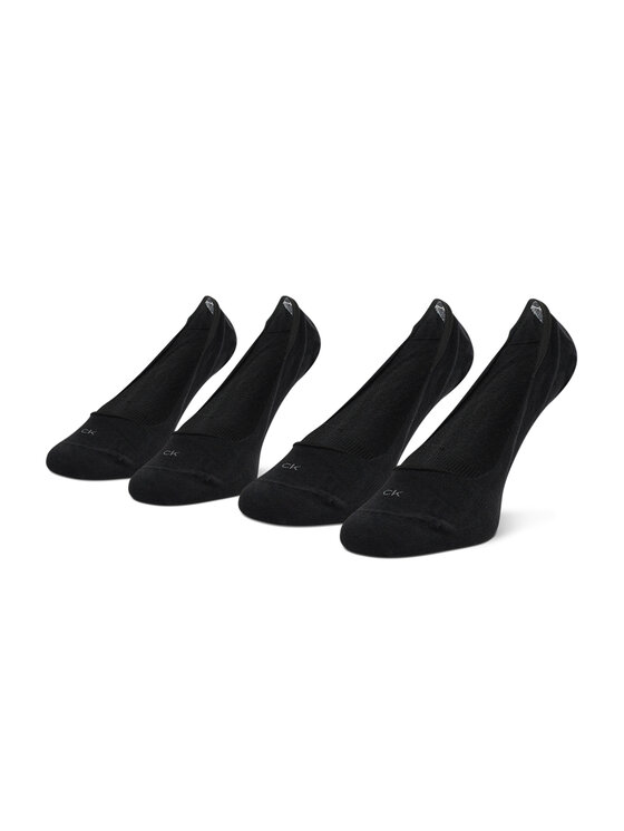 Set de 2 perechi de șosete scurte de damă Calvin Klein 701218767 Negru