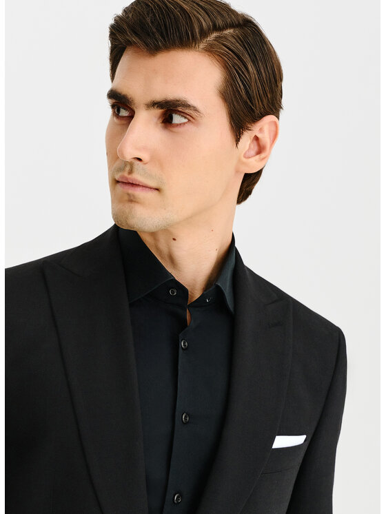 Pako Lorente Pako Lorente Marynarka P25SF-3G-012 Czarny Slim Fit